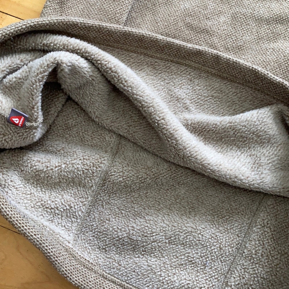 2/$30 L.L. Bean Oatmeal PolarTec 1/4 Zip Fleece Sweatshirt - Picture 4 of 4